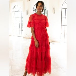 Beautiful red tulle dress